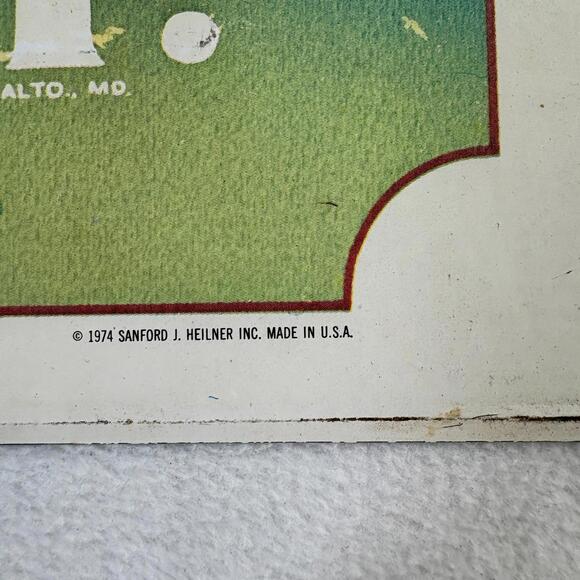 Vintage Clover Leaf Ammonia Borax Soap Metal Advertising Sign 1974 Heilner USA - Picture 4 of 7